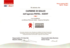 Certificazione Telecom Italia